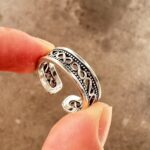 Men's ring with high-end feel and adjustable wide face opening - Image 3