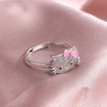 Kitty Cat Open Ring Jewelry - Image 3