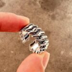 Men's ring with high-end feel and adjustable wide face opening - Image 6