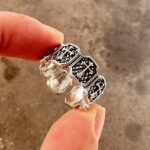 Men's ring with high-end feel and adjustable wide face opening - Image 16