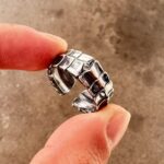 Men's ring with high-end feel and adjustable wide face opening - Image 13